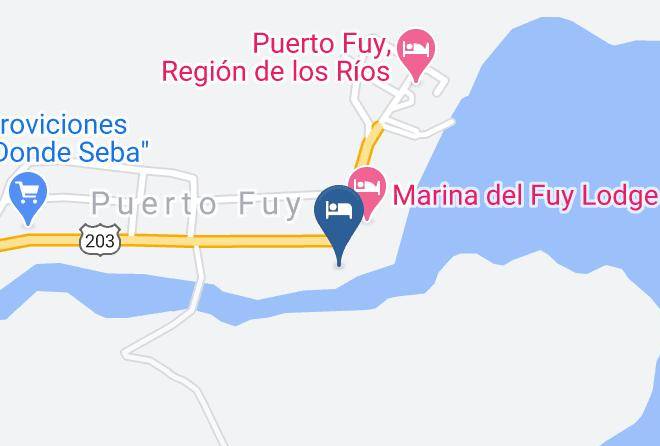 Valdivia Province - Club Nautico Huillin Huilo Huilo Maps
