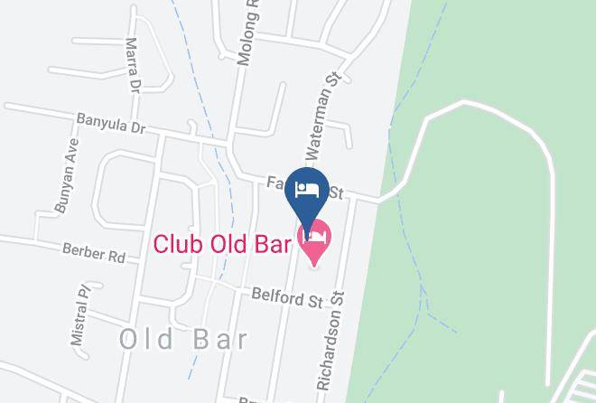 Mid Coast - Club Old Bar Motel Maps