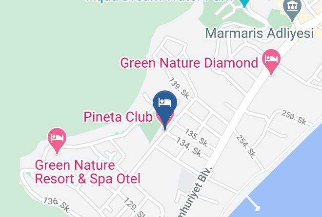 Marmaris - Pineta Club Hotel Maps