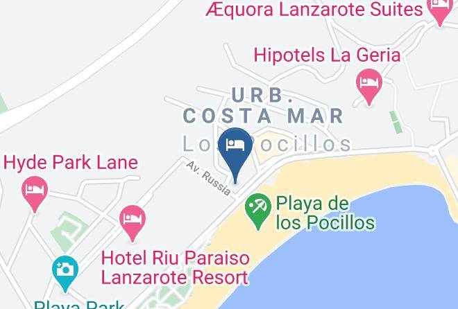 Club Pocillos Lanzarote Map