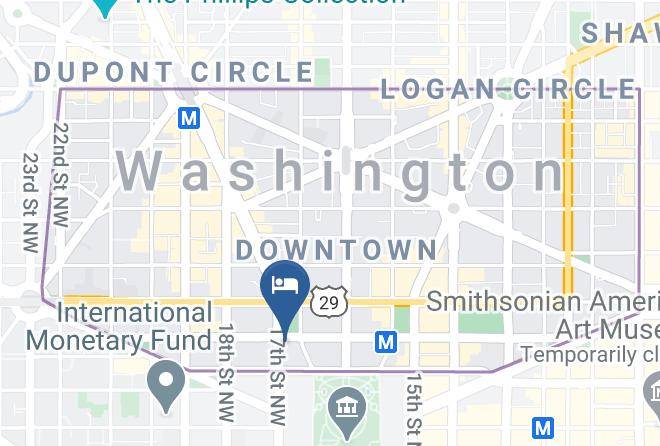 City Of Washington - Club Quarters Hotel Washington Dc White House Maps
