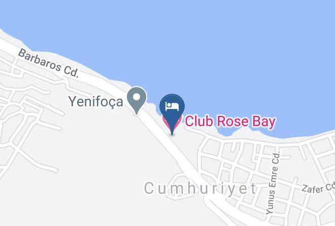 Foca - Club Rose Bay Hotel Maps