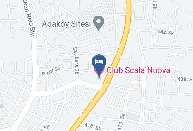 Kusadasi - Club Scala Nuova Hotel Maps