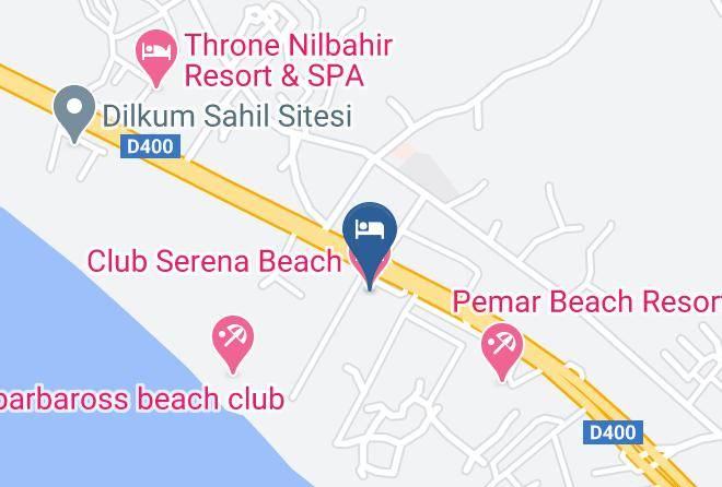 Manavgat - Club Serena Beach Hotel Maps