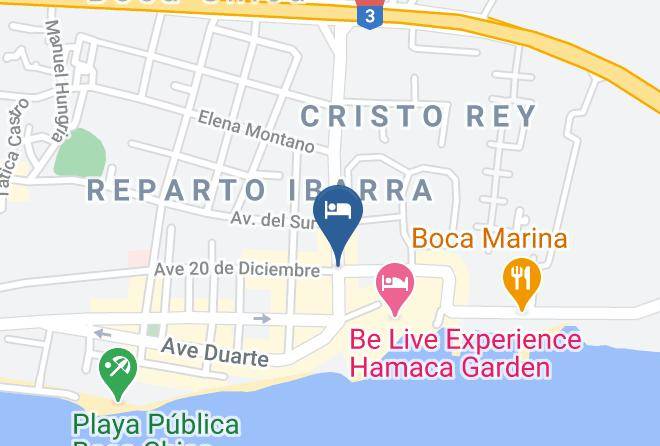 Boca Chica - Club Tropical De Los Santos Maps