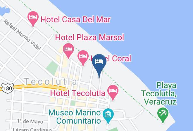 Tecolutla - Club Vacacional Las Playas Maps