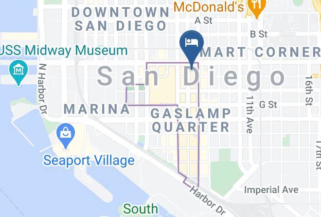 San Diego - Club Wyndham Harbour Lights Maps