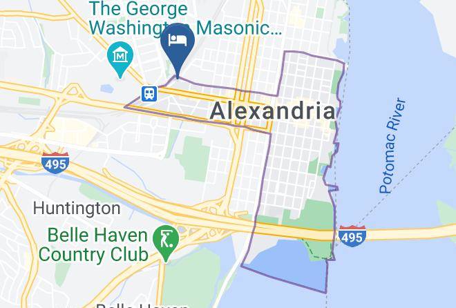 Club Wyndham Old Town Alexandria Map