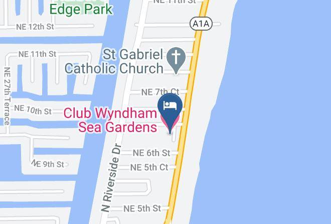 Broward - Club Wyndham Sea Gardens Maps