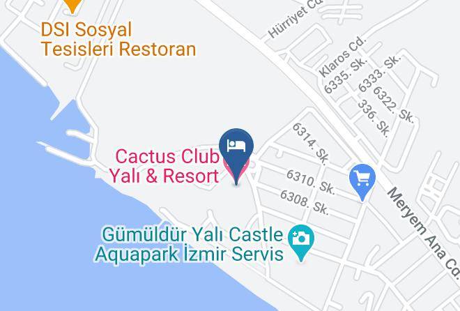 Menderes - Cactus Club Yali & Resort Maps