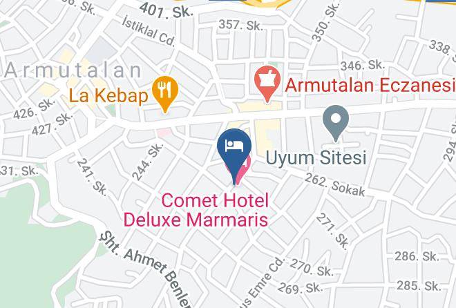 Marmaris - Clup Alpina Restaurant Maps