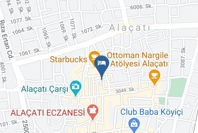 Cesme - Cona Butik Otel Maps