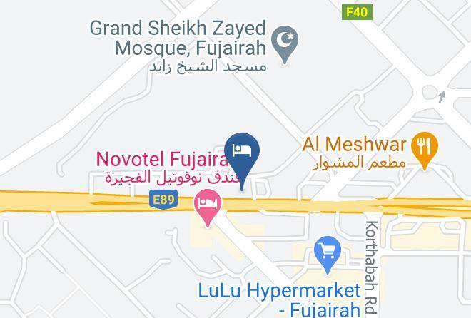 Fujairah - Concorde Hotel Fujairah Maps