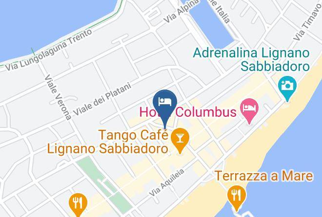 Udine - Condominio Central Palace Maps