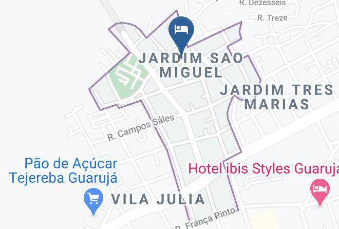 Guaruja - Condominio Rosamar Chales Na Enseada Maps