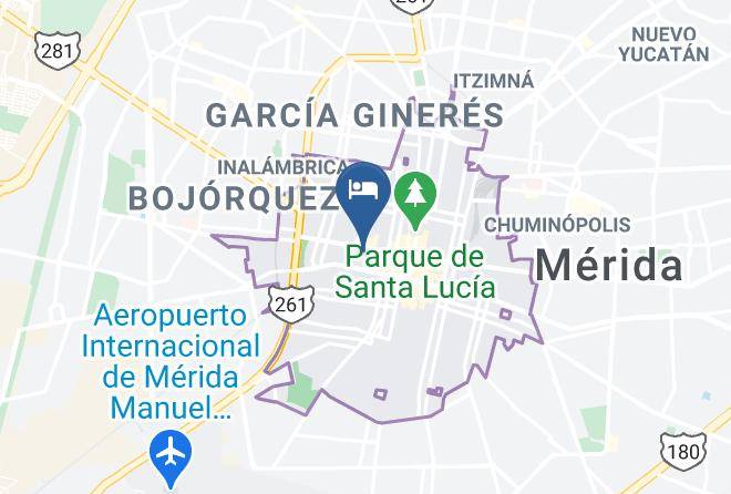 Merida - Condominios Maria Del Pilar Y Hotel Maps