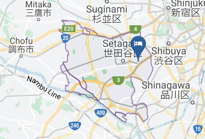 Setagaya Ward - Condominium Hotel Shibuya Goten Maps