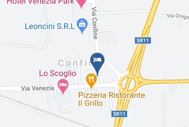 Verona - Hotel Trattoria Confine Maps