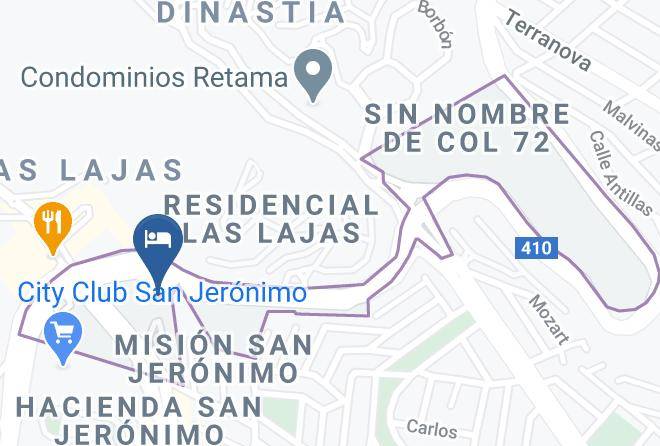 Monterrey - Confort Ejecutivo Suites San Jeronimo Maps