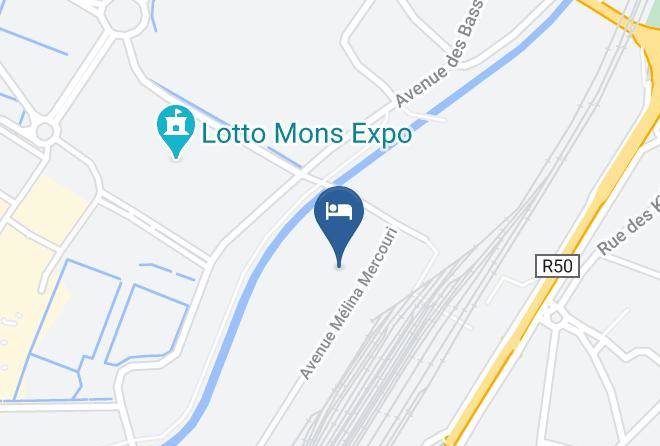 Van Der Valk Hotel Mons Congres Map