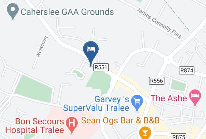 Tralee - Conn Oriel B&b Maps