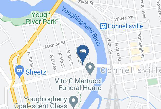 Fayette - Connellsville Bed And Breakfast Maps