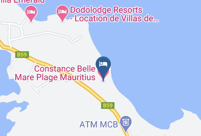 Poste De Flacq - Constance Belle Mare Plage Mauritius Maps