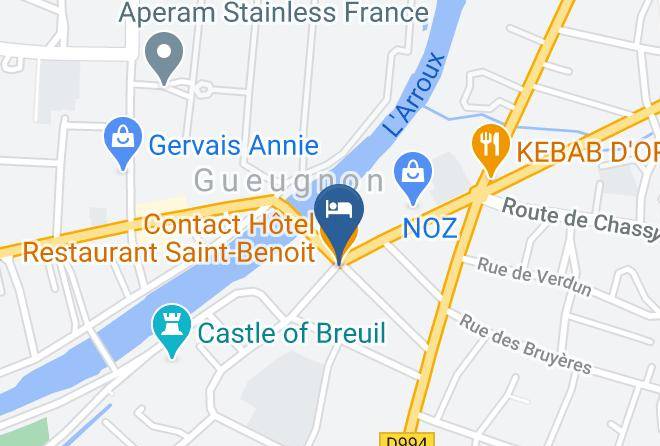 Saone Et Loire - Contact Hotel Restaurant Saint Benoit Maps
