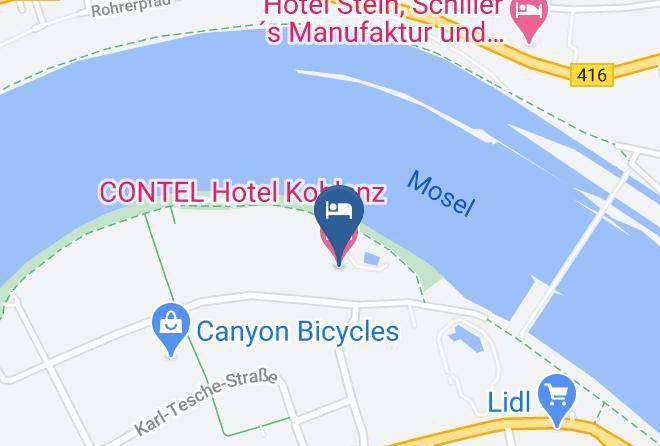 Coblenz - Contel Hotel Koblenz Maps