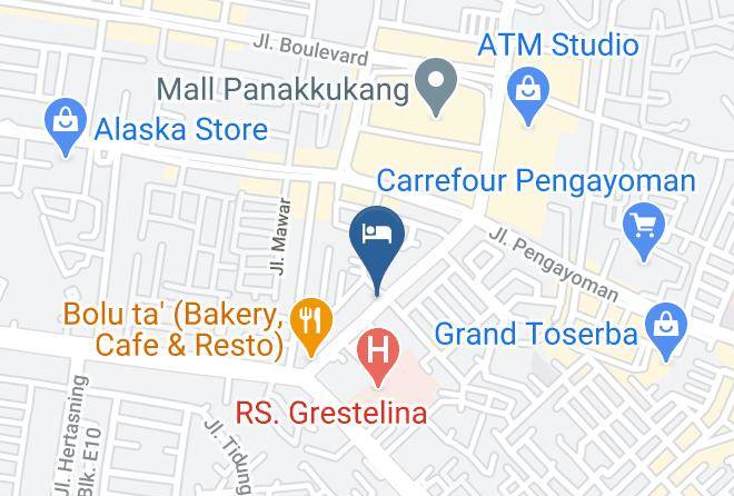 Makassar - Continent Centrepoint Panakkukang Maps