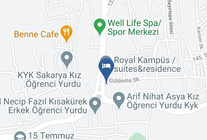 Serdivan - Continent Luxury Suites Sakarya Maps