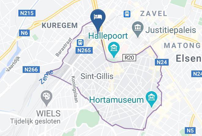 Sint Gillis - Hotel Continental Brussels Maps