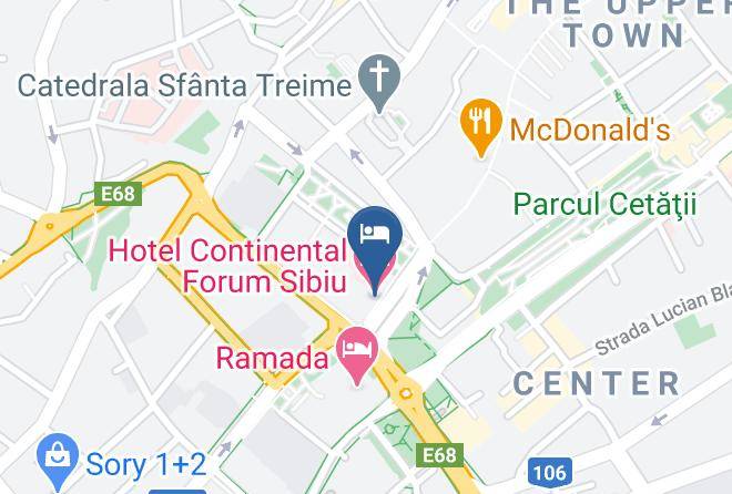 Hotel Continental Forum Map