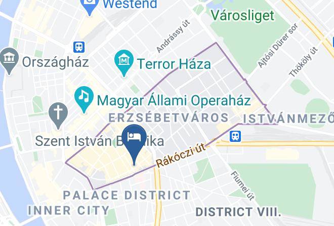Budapest Erzsebetvaros - Continental Hotel Budapest Maps