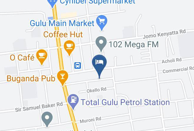 Gulu Municipality - Continental Hotel Gulu Maps