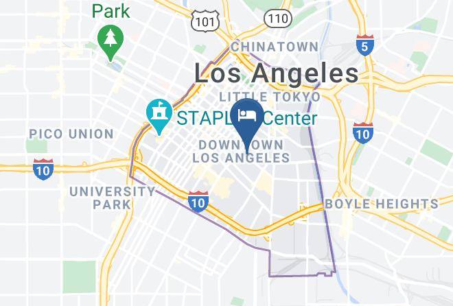 Los Angeles - Continental Hotel Maps
