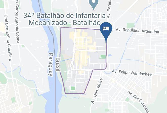 Foz Do Iguacu - Continental Inn Hotel Maps