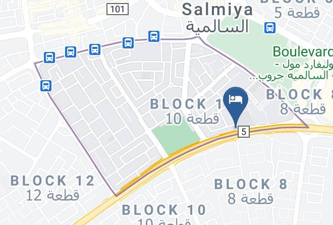 Al Salmiyah - Continental Suite Salmiya Maps