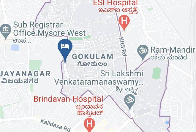 Mysore - Contour Comforts Inn Maps