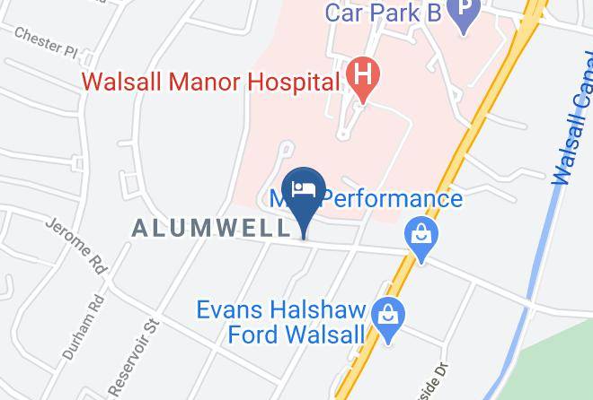 Walsall - Contractor Accommodation M6 J10 Comfort Lodge Maps
