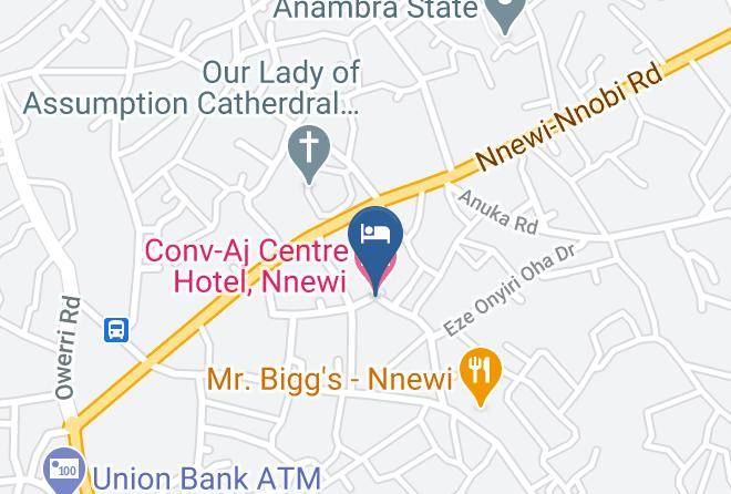 Nnewi - Conv Aj Centre Hotel Nnewi Maps