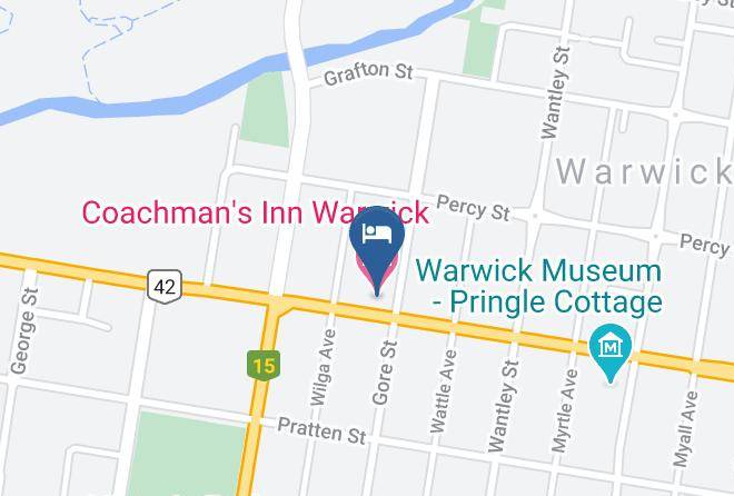 Southern Downs - Coachman's Inn Warwick Maps