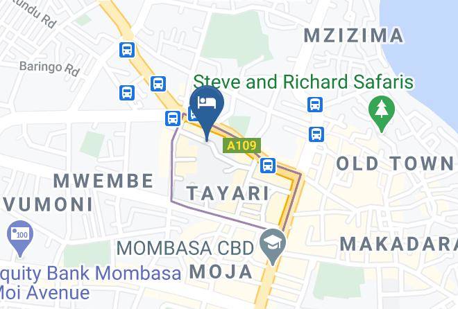 Mombasa - Coast Safari Hotel Maps