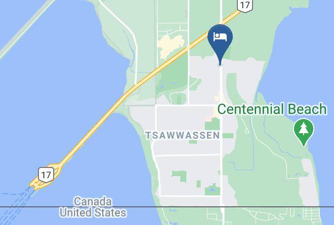 Coast Tsawwassen Inn Map - British Columbia - Greater Vancouver