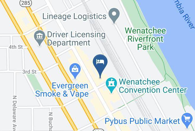 Chelan - Coast Wenatchee Center Hotel Maps