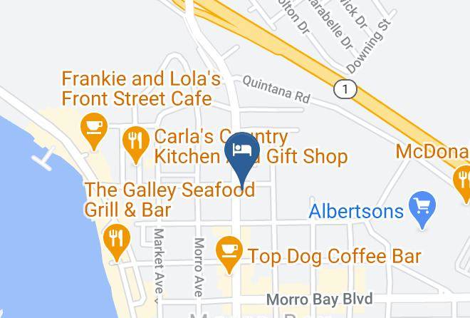San Luis Obispo - Coastal Breeze Inn Morro Bay Ca Maps