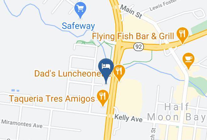 Coastside Inn At Half Moon Bay Map