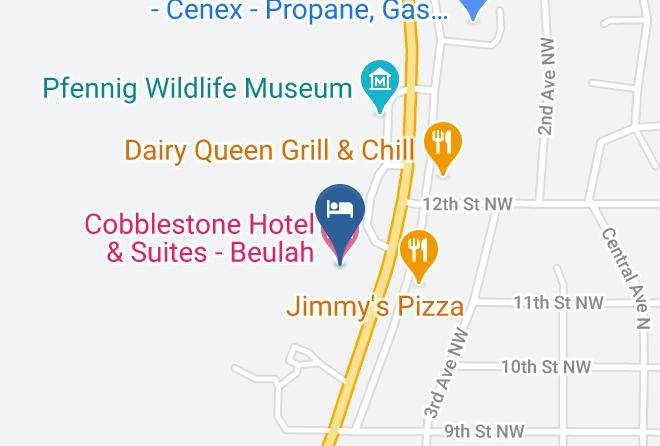 Mercer - Cobblestone Hotel & Suites Beulah Maps
