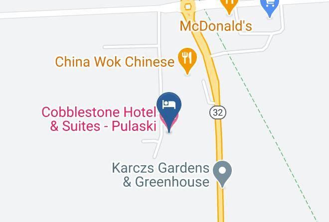 Cobblestone Hotel & Suites Pulaski Map