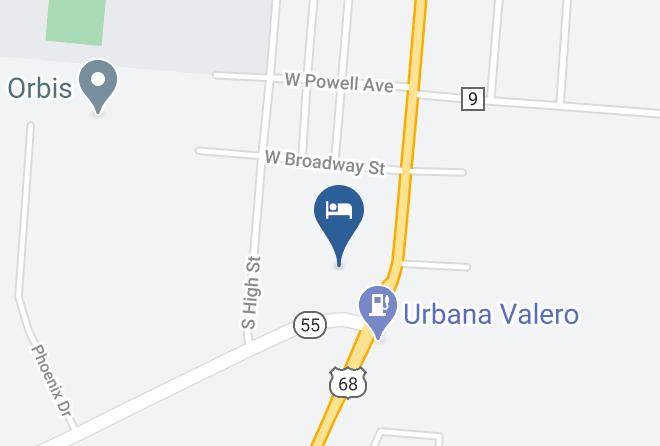 Champaign - Cobblestone Hotel & Suites Urbana Maps